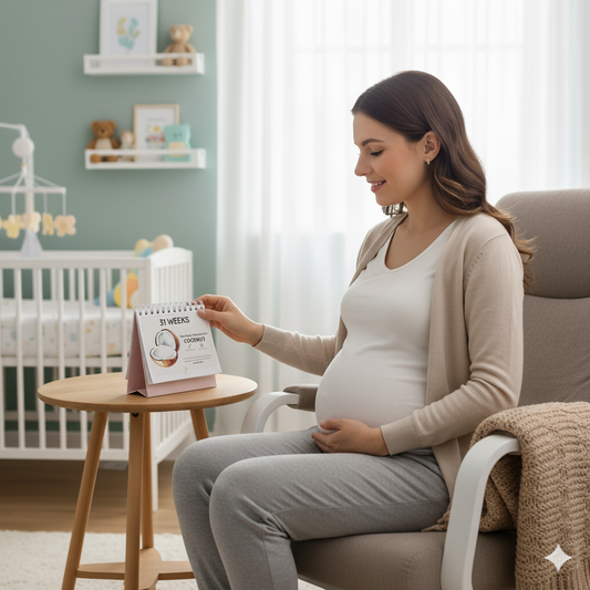 A Week-by-Week Pregnancy Countdown You Can Touch: Why a Flip Calendar Beats an App